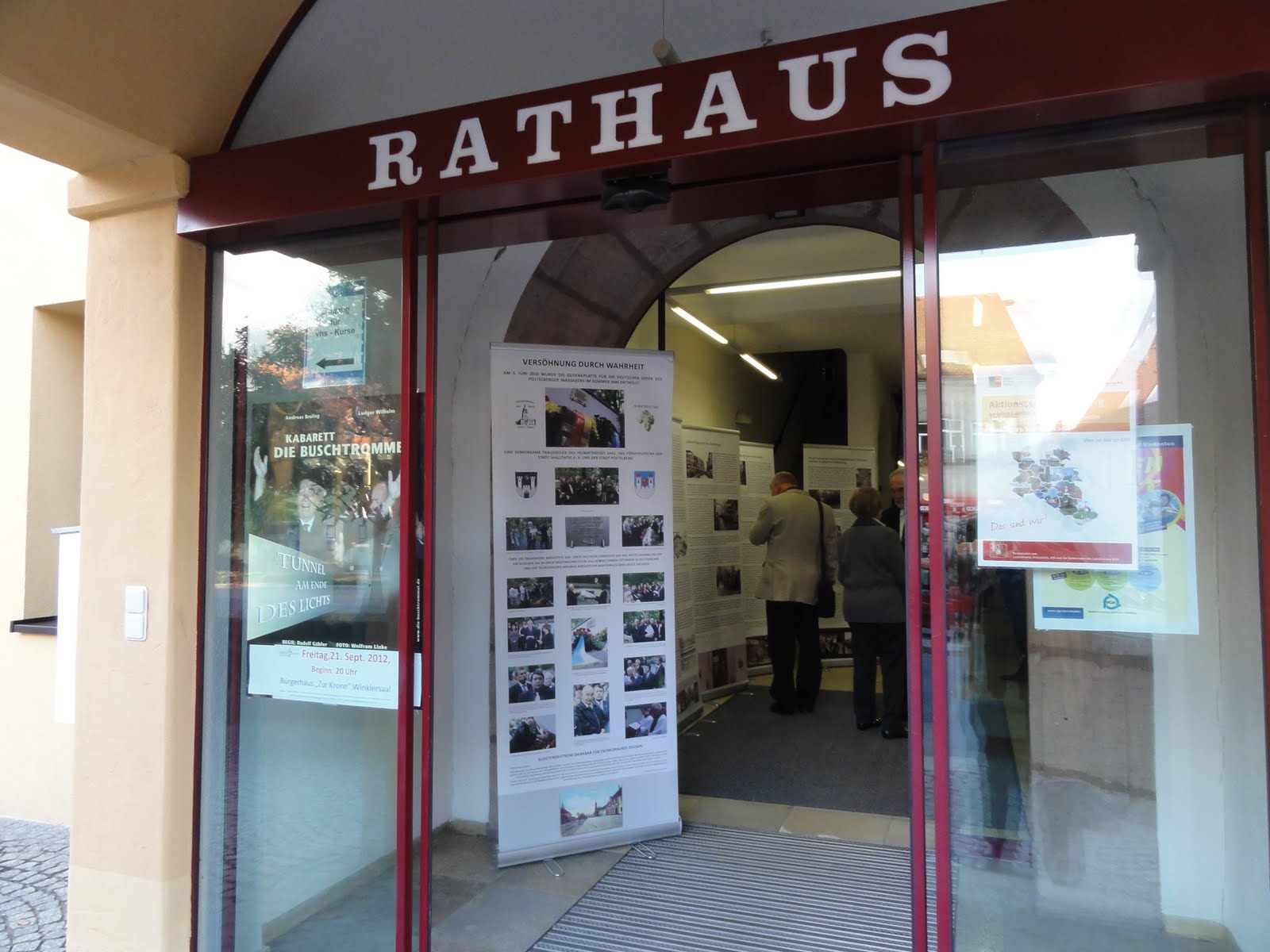 Rathaus Georgensgmünd, Eingang zur Ausstellung